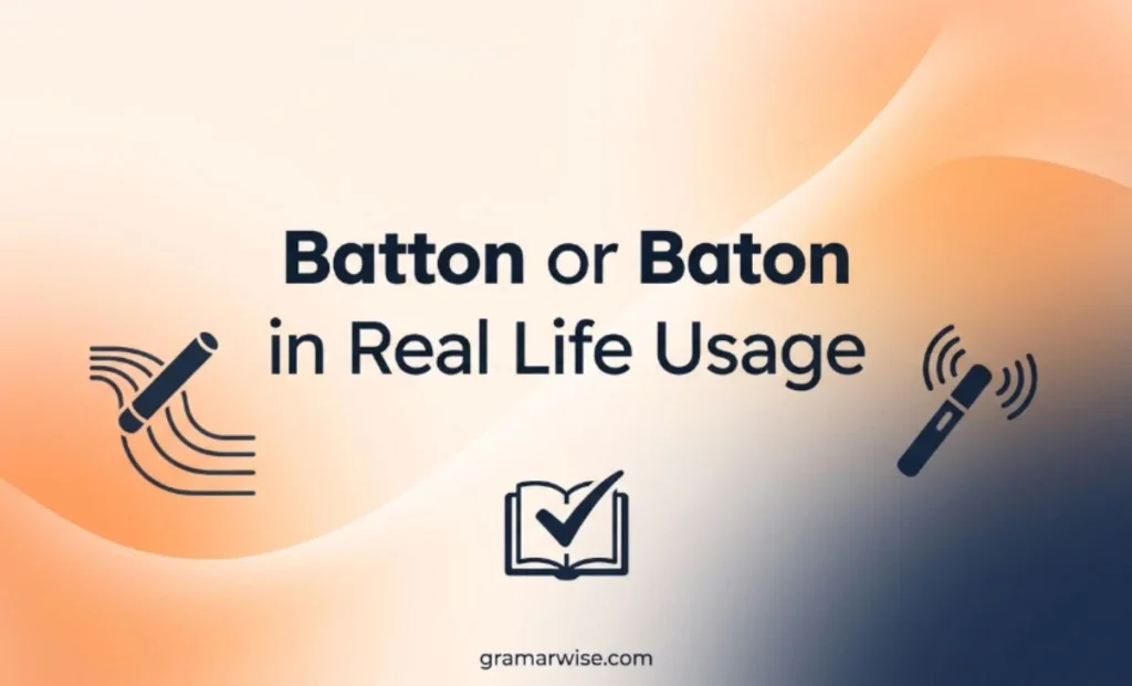 Batton or Baton in Real Life Usage