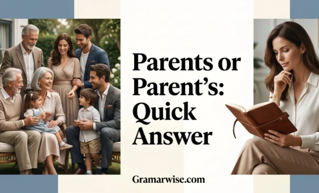 Parents or Parent’s : Quick Answer
