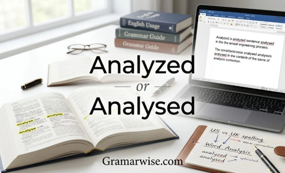 Analyzed or Analysed