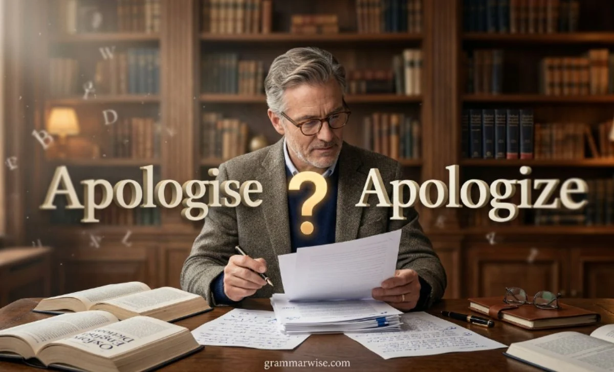 Apologise or Apologize