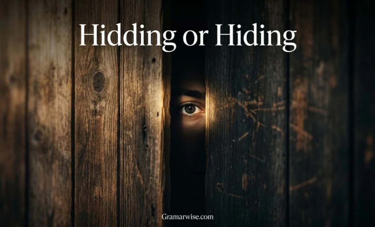 Hidding or Hiding
