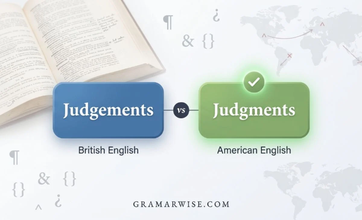 Judgements or Judgments