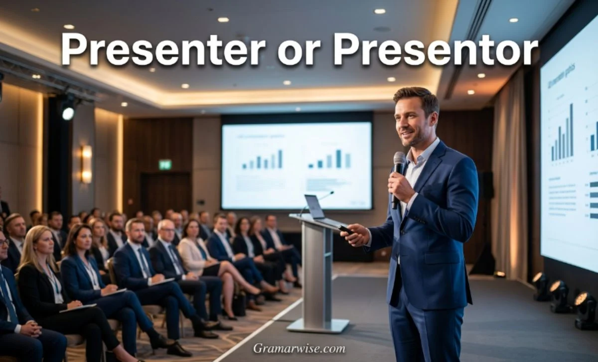 Presenter or Presentor