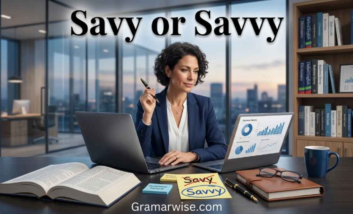 Savy or Savvy