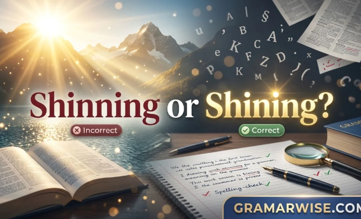 shinning or shining