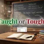 taught or tought