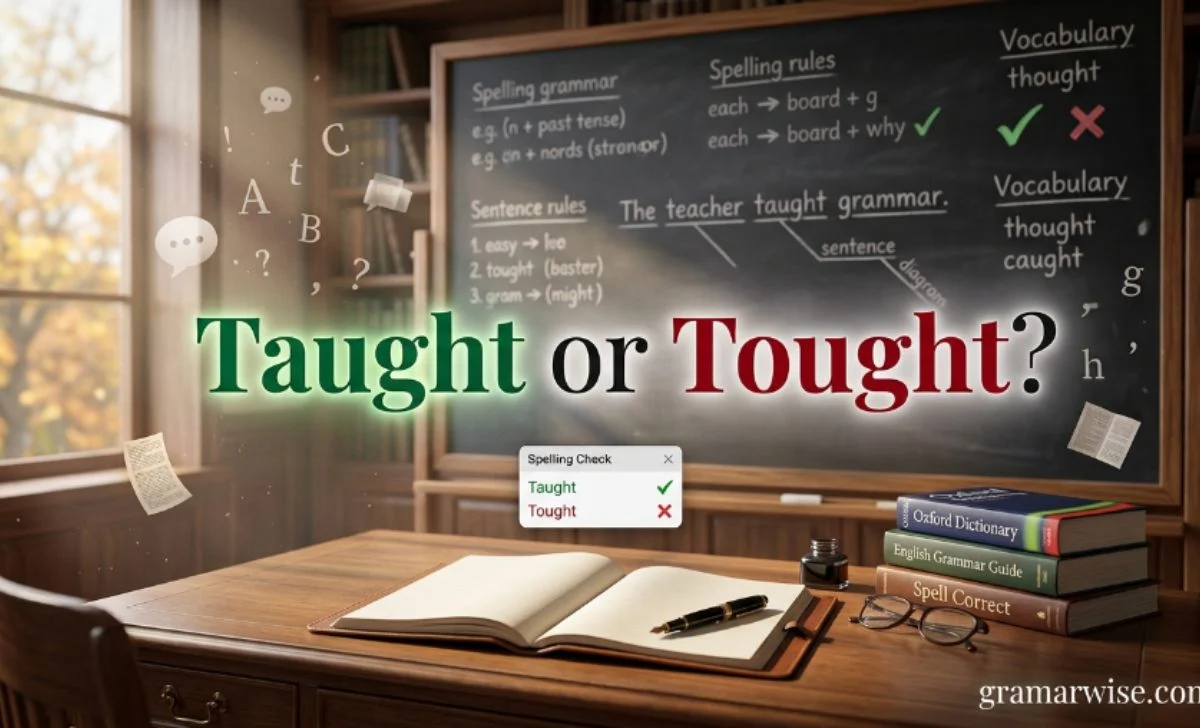 taught or tought