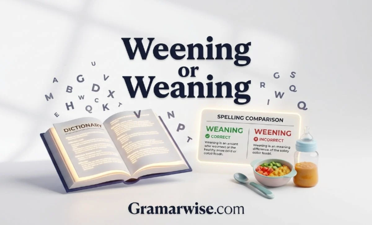 weening or weaning