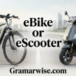 ebike or escooter