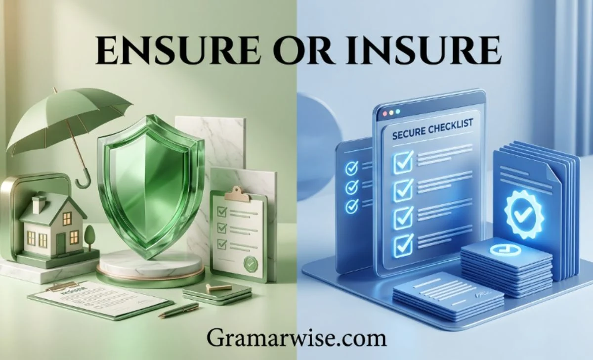 Ensure or Insure