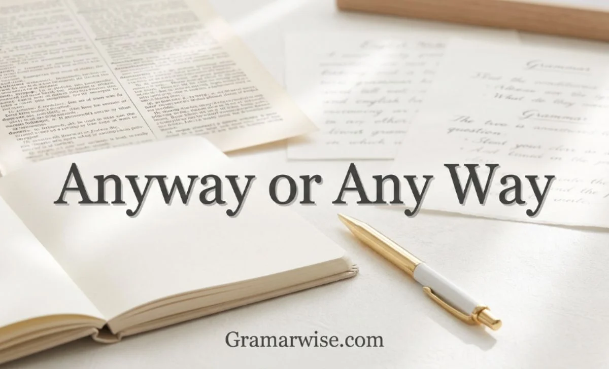 anyway or any way