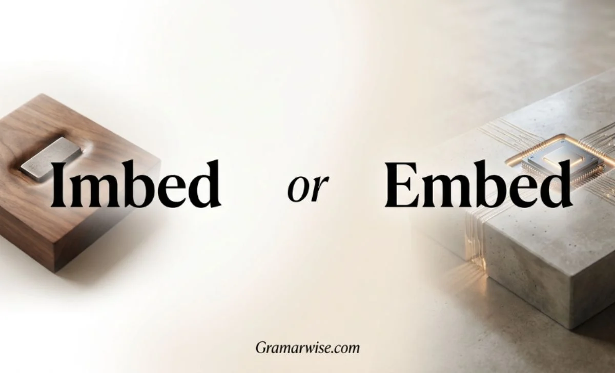 Imbed or Embed