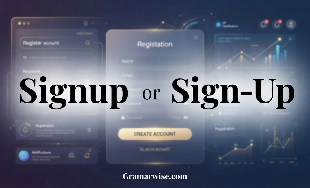 signup or sign-up