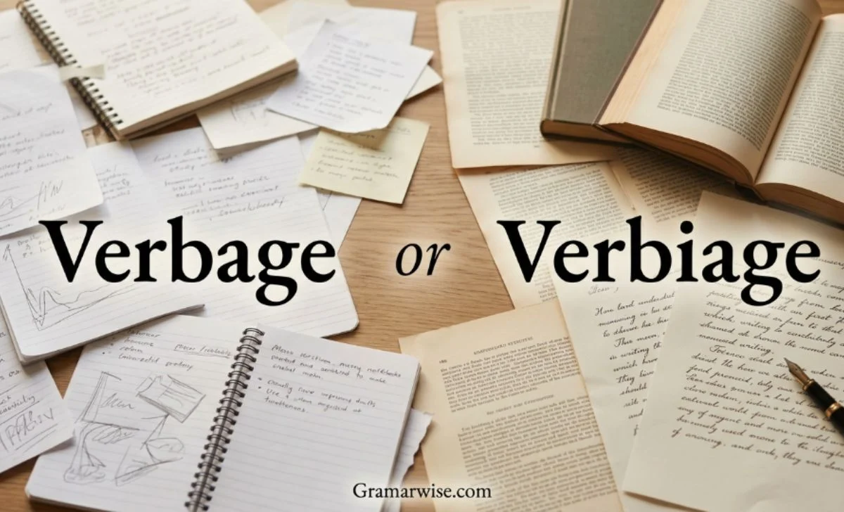 verbage or verbiage